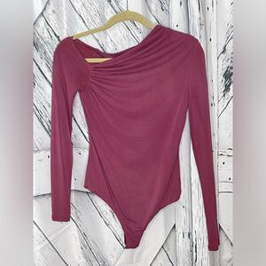 Camila Coelho Bodysuit Asymmetrical Off The Shoulder S
